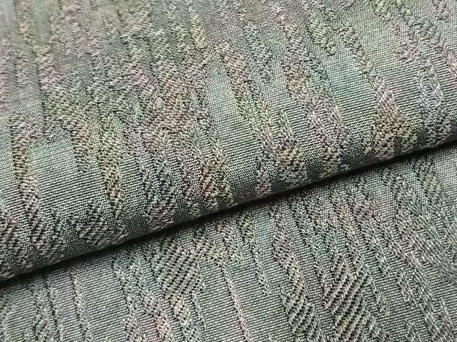 平和屋着物●上質な小紋 杢目地紋 正絹 逸品 未使用 AABG4607fy
