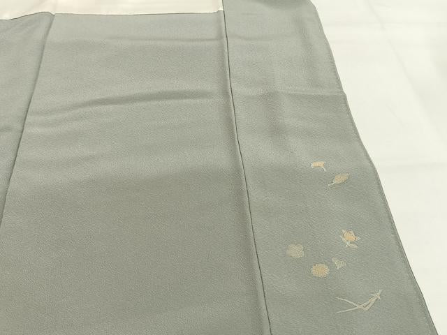 平和屋着物●訪問着 友禅 作家物 枝花文 暈し染め 正絹 逸品 AABG4661fy