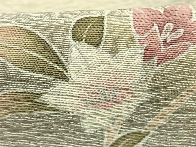 平和屋着物●訪問着 友禅 作家物 枝花文 暈し染め 正絹 逸品 AABG4665fy