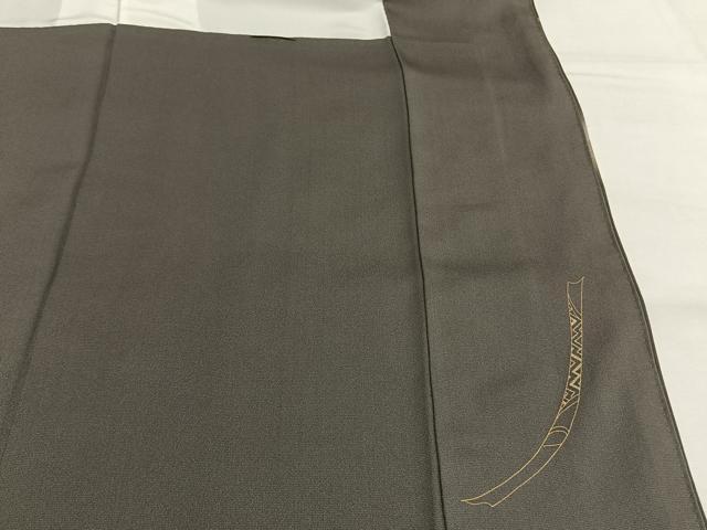 平和屋着物●訪問着 刺繍 熨斗花文 暈し染め 金銀糸 金銀彩 正絹 逸品 AABG4674fy