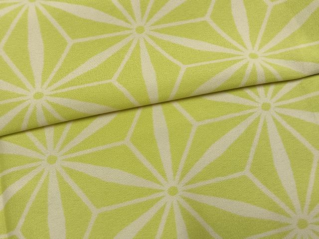 平和屋着物●小振袖 二尺袖 麻の葉文様 洗える着物 AABG4676fy