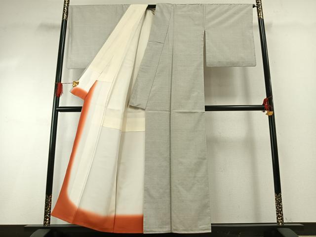 平和屋着物●本場大島紬 白大島 100亀甲 総詰め 正絹 逸品 AABG4696fy