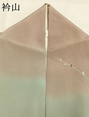 平和屋着物●訪問着 友禅 作家物 枝葉文 暈し染め 正絹 逸品 AABG4707fy