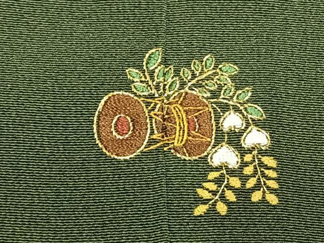 平和屋着物●豪華色留袖 駒刺繍 七宝文 金銀糸 銀座越後屋扱い たとう紙付き 正絹 逸品 AABG4713fy