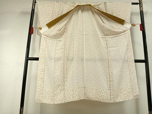 平和屋着物●長襦袢 無双仕立て 飛鳥文 半衿刺繍 正絹 逸品 AABG4752fy