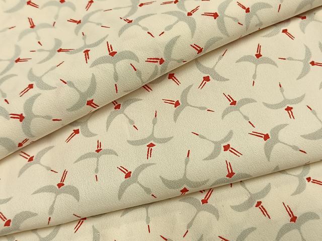平和屋着物●長襦袢 無双仕立て 飛鳥文 半衿刺繍 正絹 逸品 AABG4752fy
