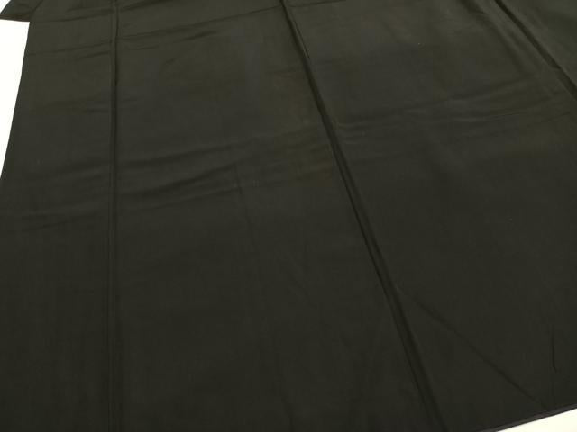 平和屋着物●男性 黒紋付 正絹 逸品 AABG4754fy