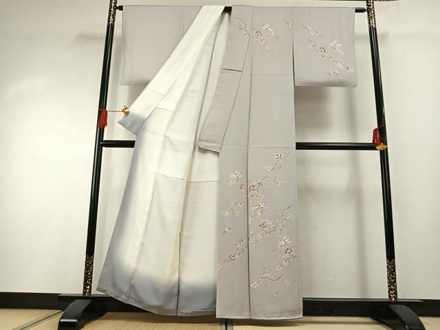 平和屋着物●訪問着 花鳥文 正絹 逸品 AABG4756fy