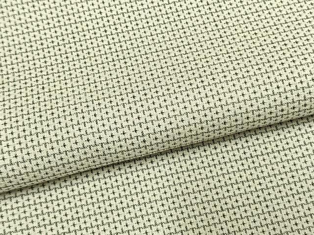 平和屋着物●上質な紬 亀甲柄 正絹 逸品 AABG4760fy