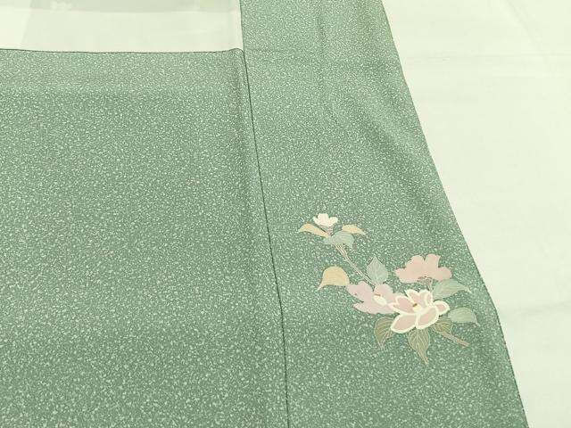 平和屋着物●訪問着 友禅 花鳥文 暈し染め 正絹 逸品 AABG4785fy