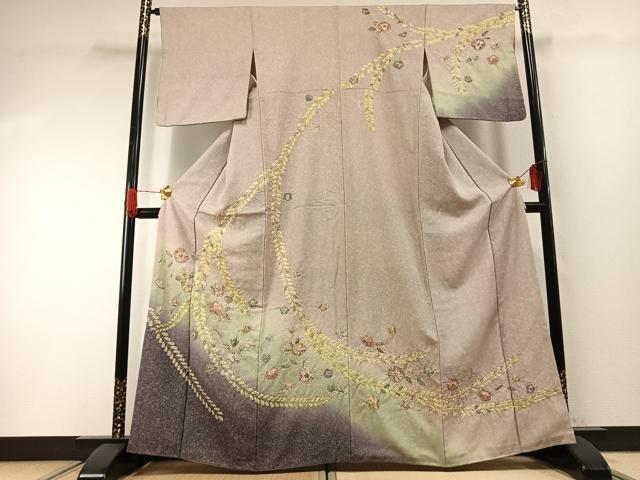 平和屋着物●訪問着 絞り 辻が花 暈し染め 正絹 逸品 AABG4800fy