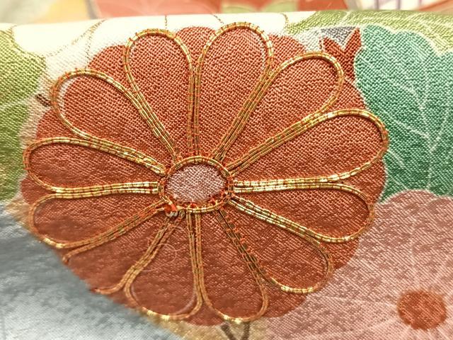 平和屋着物●豪華振袖 駒刺繍 絞り 御所車花文 金彩 正絹 逸品 AABG4826fy
