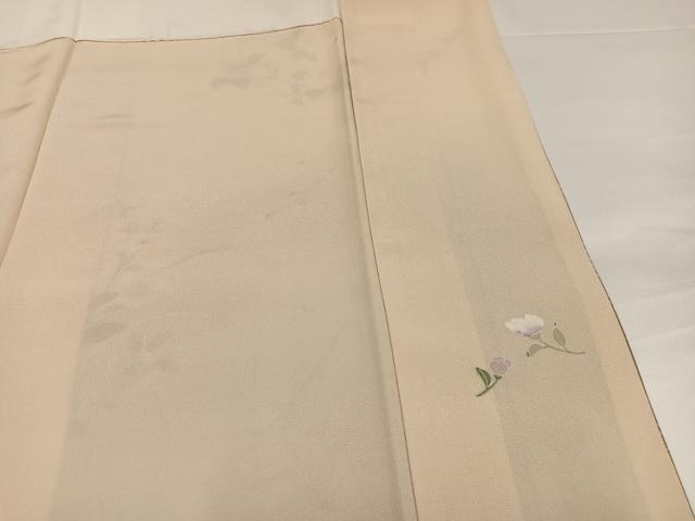平和屋着物●訪問着 友禅 作家物 草花文 正絹 逸品 AABG4841ph