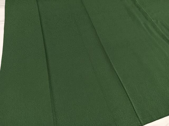 平和屋着物●上質な色無地 老竹色 ますいわ屋扱い 正絹 逸品 AABG4846ph