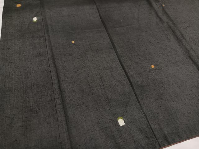 平和屋着物●上質な紬 幾何学文様 さが美扱い 正絹 逸品 AABG4883ph