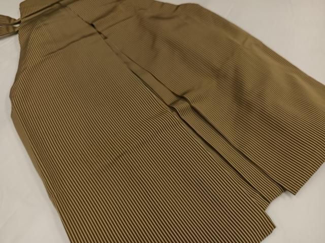 平和屋着物●男性 行灯袴 縞 正絹 逸品 AABG4891ph
