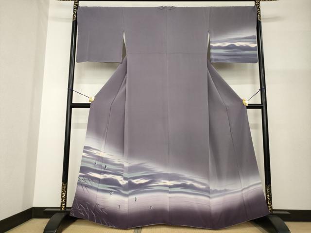 平和屋着物●訪問着 作家物 飛鳥文 暈し染め 金彩 正絹 逸品 AABG4925ck