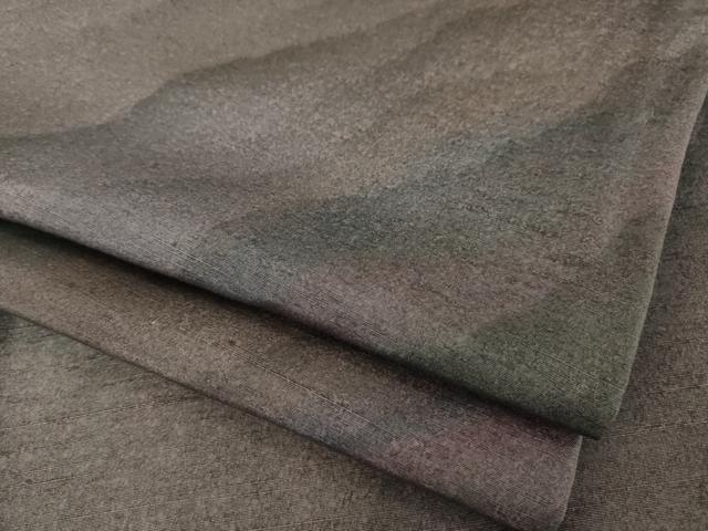 平和屋着物●上質な小紋 紬地 霞文 正絹 逸品 AABG4971ck