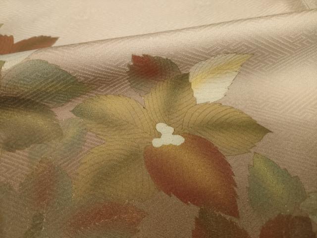 平和屋着物●訪問着 南天文 暈し染め 金彩 正絹 逸品 AABG4990ck