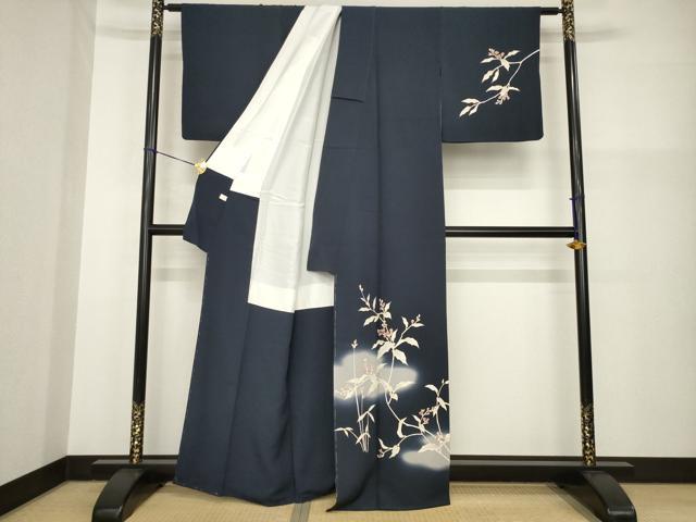 平和屋着物●訪問着 友禅 草花文 暈し染め 正絹 逸品 未使用 AABG4993ck