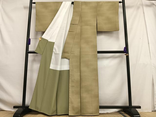 平和屋着物■上質な小紋 霞文 暈し染め 正絹 逸品 AABG5003oa
