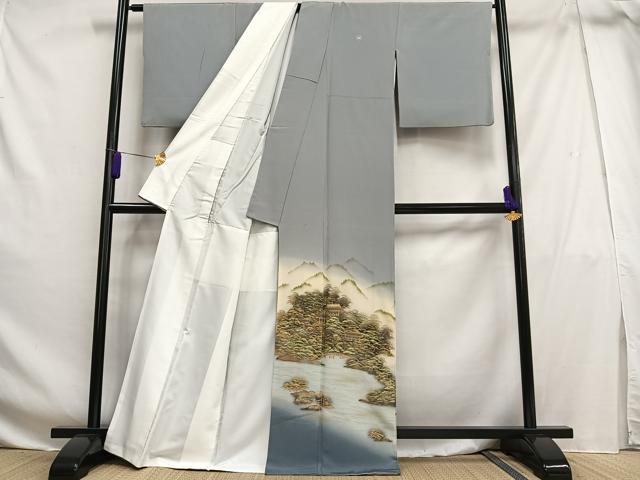 平和屋着物■豪華色留袖 風景松文 暈し染め 金彩 正絹 逸品 AABG5005oa