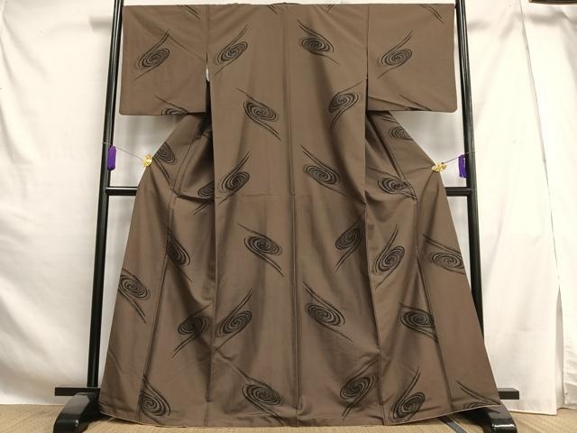 平和屋着物■小紋 渦巻文 洗える着物 AABG5169oa