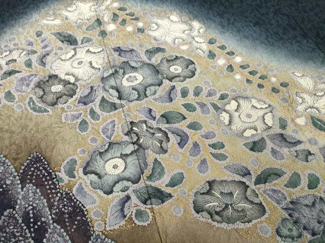 平和屋着物●林 潤一 訪問着 辻が花 暈し染め 正絹 逸品 AABG5219ck