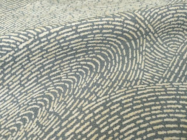 平和屋着物●ファッションデザイナー 花井幸子 小紋 立波文 正絹 逸品 AABG5225ck