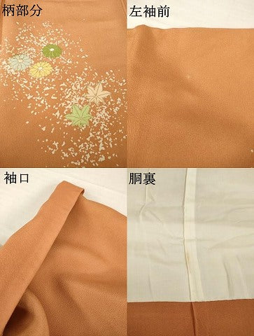 平和屋着物●銀座 志ま亀 訪問着 舞花文 たとう紙付き 正絹 逸品 AABG5231ck