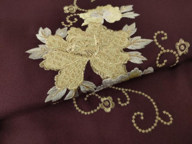 平和屋着物●女性 行灯袴 総刺繍 飾花文 暈し染め 金糸 洗える着物 AABG5232ck