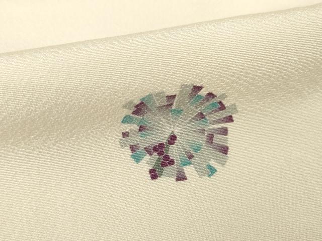 平和屋着物●上質な小紋 友禅 舞花文 正絹 逸品 AABG5265ck