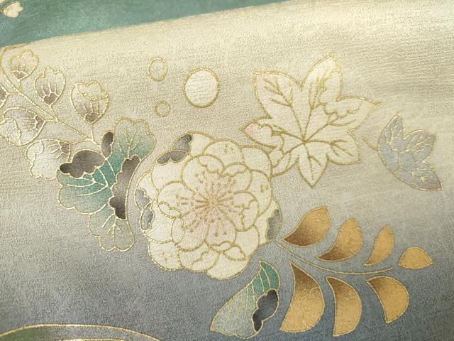 平和屋着物●訪問着 辻が花 暈し染め 金彩 正絹 逸品 AABG5291cs