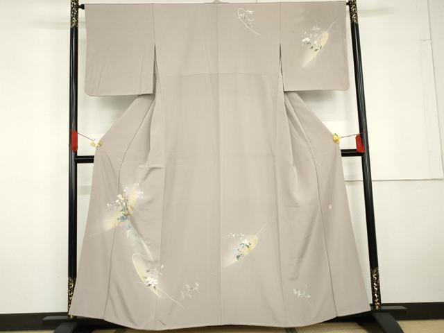 平和屋着物●訪問着 友禅 作家物 枝花文 金彩 正絹 逸品 AABG5296cs