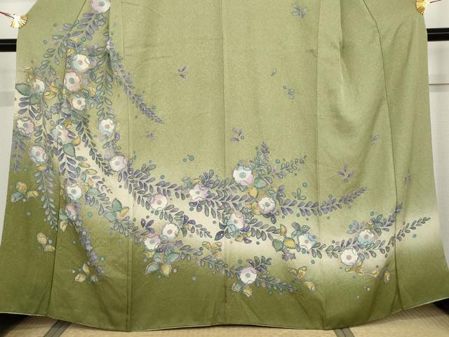 平和屋着物●訪問着 辻が花 暈し染め 金彩 正絹 逸品 AABG5300cs