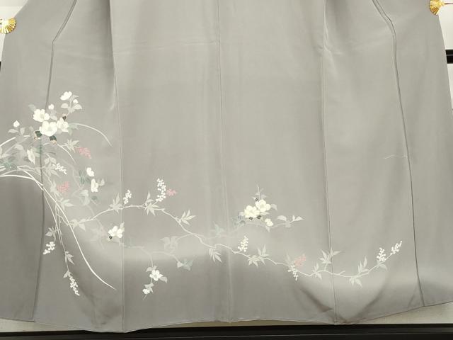 平和屋着物●訪問着 友禅 枝花文 暈し染め 正絹 逸品 AABG5314cs