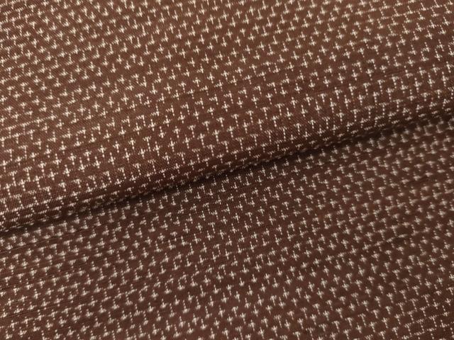 平和屋着物●上質な紬 十字 正絹 逸品 AABG5318cs