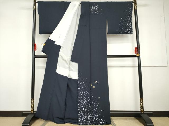 平和屋着物●訪問着 刺繍 枝花丸文 金糸 金銀彩 正絹 逸品 AABG5368cs