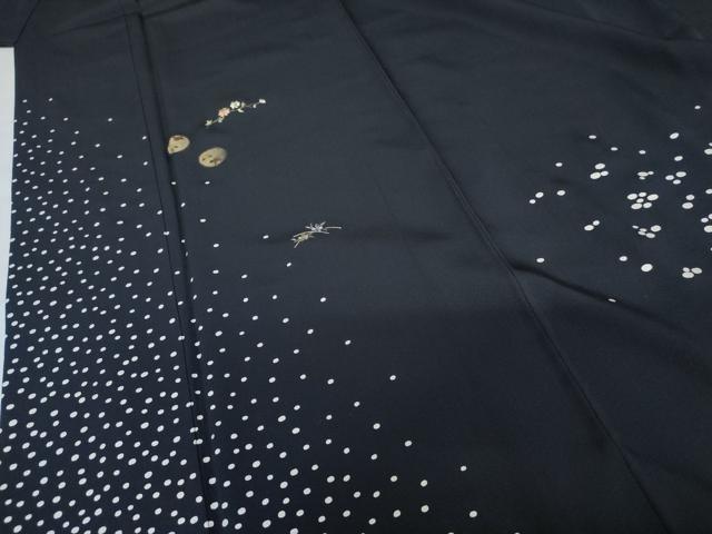 平和屋着物●訪問着 刺繍 枝花丸文 金糸 金銀彩 正絹 逸品 AABG5368cs