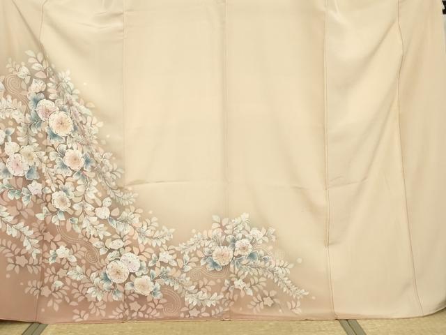 平和屋着物●訪問着 辻が花 絞り 暈し染め 正絹 逸品 AABG5385cs