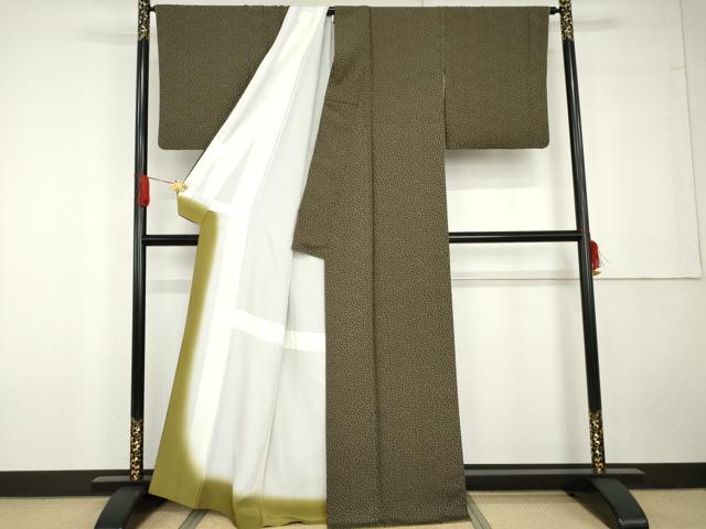 平和屋着物●上質な小紋 花尽くし 正絹 逸品 AABG5404cs