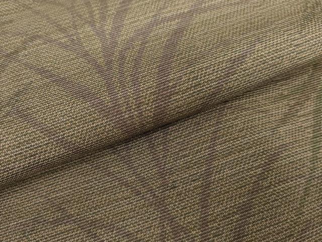 平和屋着物●上質な紬 草木文 正絹 逸品 AABG5412cs