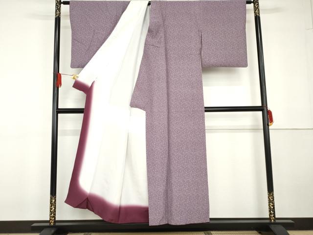 平和屋着物●江戸小紋 葡萄枝葉文 正絹 逸品 AABG5424cs