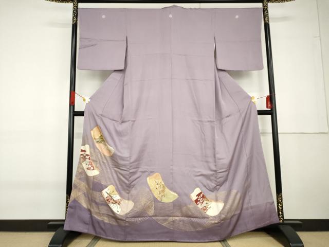 平和屋着物●豪華色留袖 友禅 駒刺繍 誰が袖風景花文 暈し染め 金彩 鈴乃屋扱い 正絹 逸品 未使用 AABG5428cs