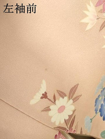 平和屋着物●本加賀友禅作家 毎田仁郎 訪問着 枝花文 正絹 逸品 AABG5437cs