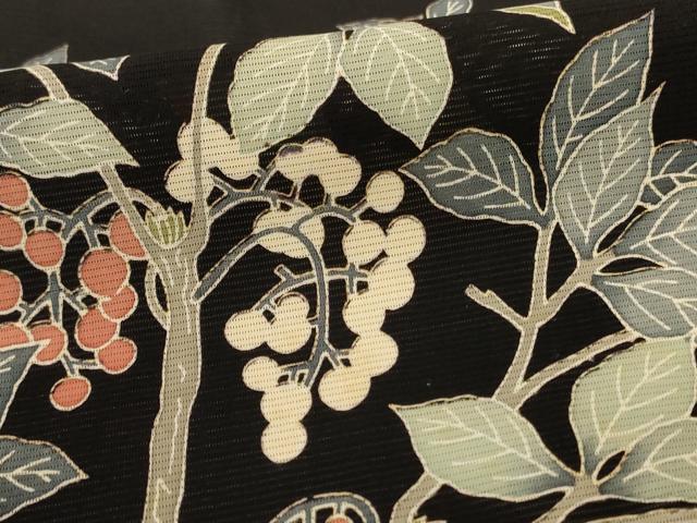 平和屋着物*夏物 訪問着 絽 友禅 南天文 そごう百貨店扱い 正絹 逸品 AABG5448jd