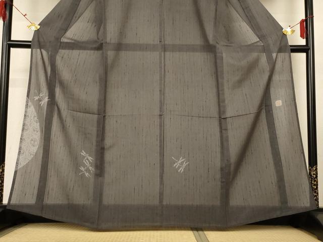 平和屋着物*夏物 日本のお笑いタレント 俳優 画家 書家 片岡鶴太郎 訪問着 紗 蜻蛉 小田急百貨店扱い 正絹 逸品 AABG5449jd
