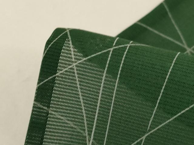 平和屋着物*夏物 小紋 絽 刺繍 舞葉文 金彩 正絹 逸品 AABG5459jd