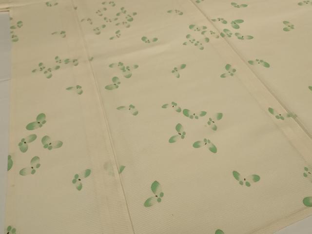 平和屋着物*夏物 小紋 絽 舞蝶文 正絹 逸品 AABG5473jd