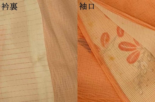 平和屋着物▽訪問着 無双 紗袷 紗×絽 草花文 正絹 逸品 AABG5499jd